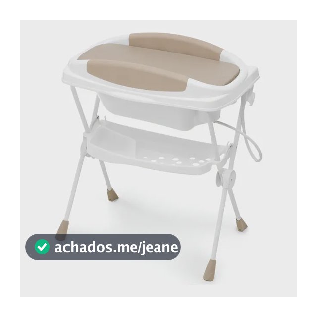 Banheira Plástica Para Bebê Premium com Trocador Galzerano