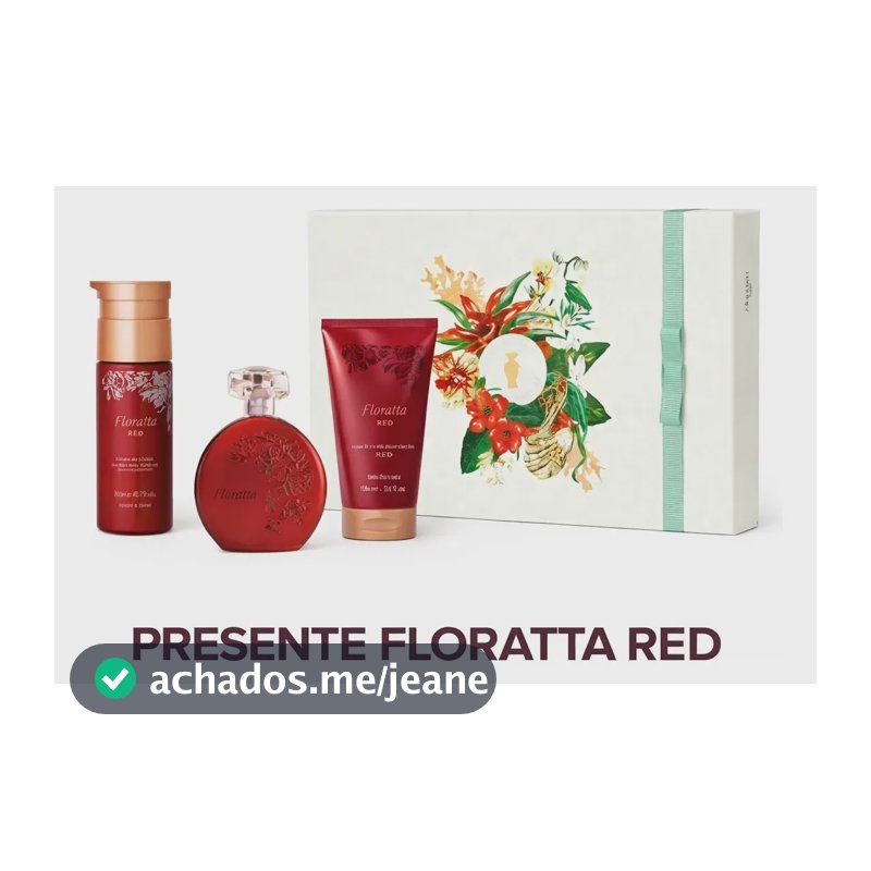 Kit Presente Floratta Red 2026 O Boticário 475ml
