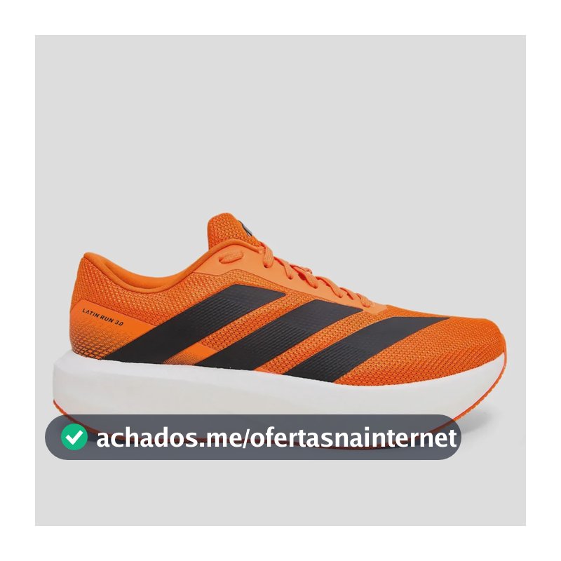 Tênis adidas Latin Run 3.0 Masculino Corrida Cloudfoam Laranja 42 Br