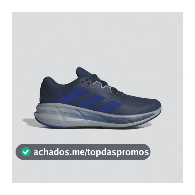 Tênis Masculino Questar 3 adidas Tecind/lucblu/halsil Liso 39 Br