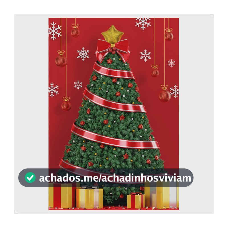 Painel De Festa Retangular Natal Decoração Natalina Sublimado 1,5x2,2m