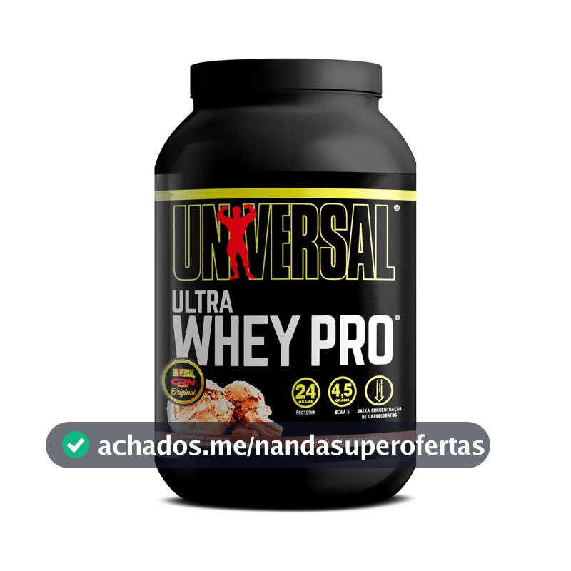 Whey Protein Universal Pro de 900g com Sabor Chocolate