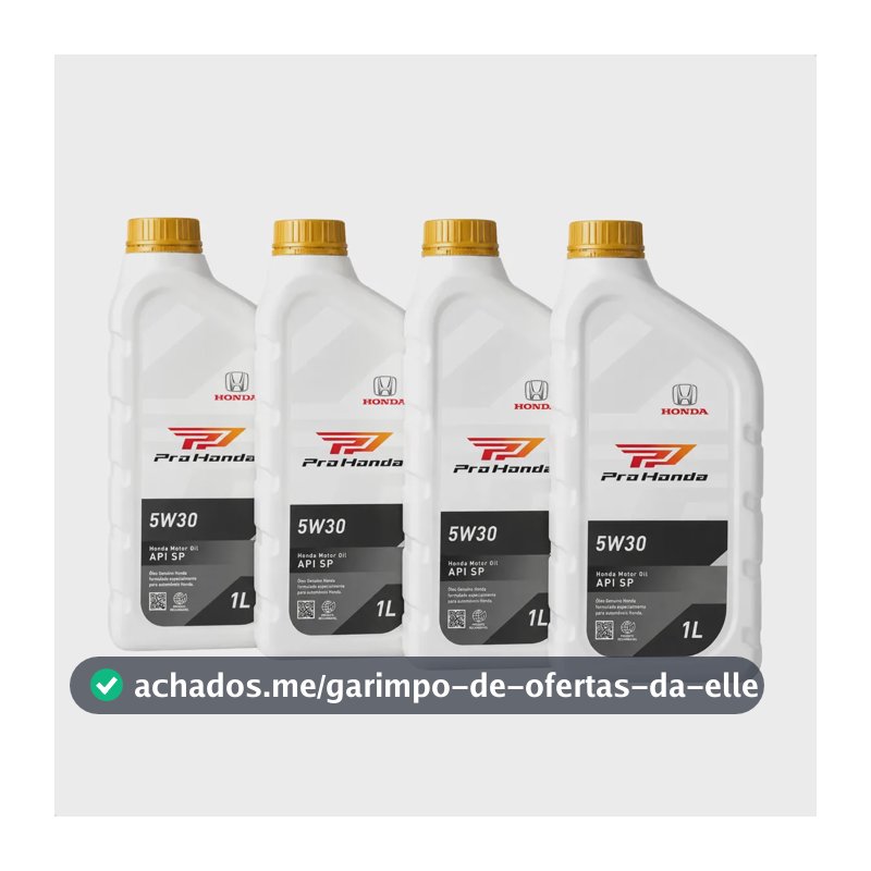 Kit 4 Óleo 5w30 Sintético Motor Civic City Fit 2003 A 2021