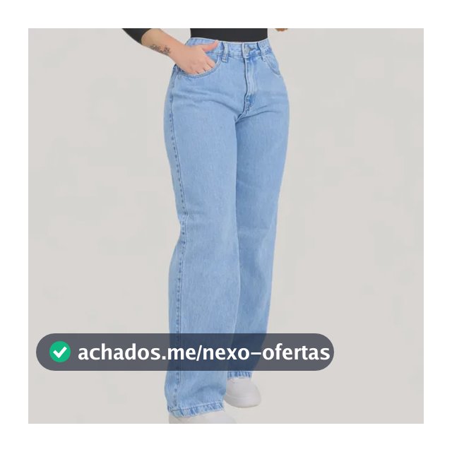 Calça  Wide Leg Jeans Feminina  Pantalona Juvenil 34 Ao 46