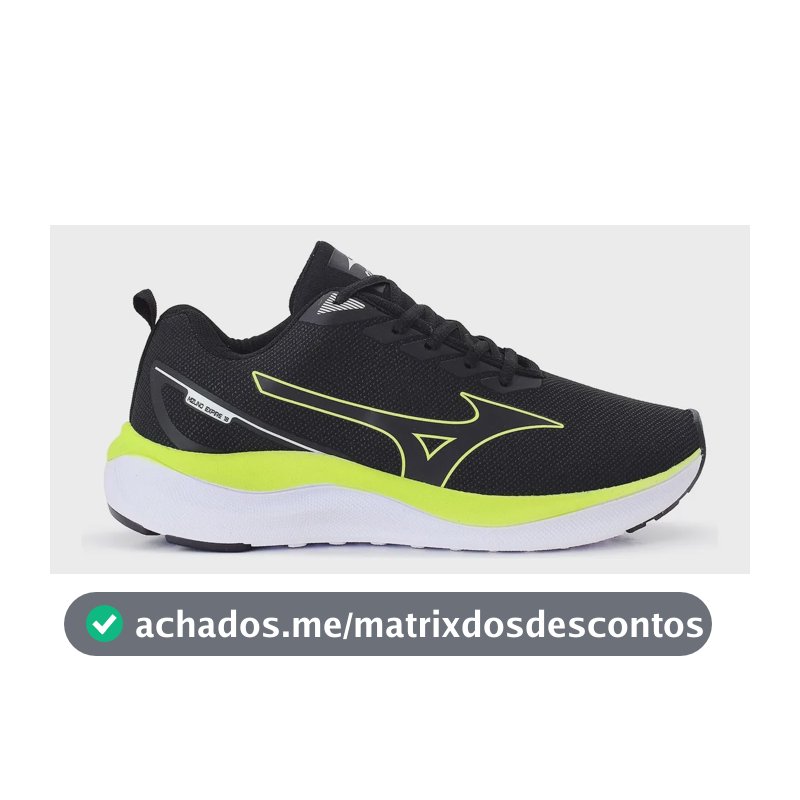 Tênis Mizuno Trainer 18 Masculino Exercícios E Caminhada Preto-verde Animal Print 40 Br