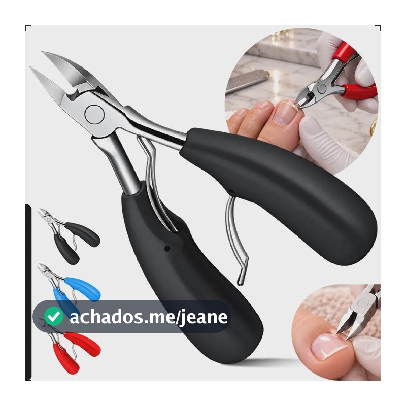 Alicate Cortador De Unha Cuticula Desencravador Profissional Manicure Pedicure Pé e Mão Marca Edicasa
