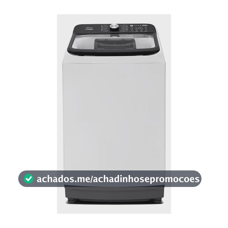 Máquina de Lavar Midea MA512W150A 15kg Wave Agitator Branca