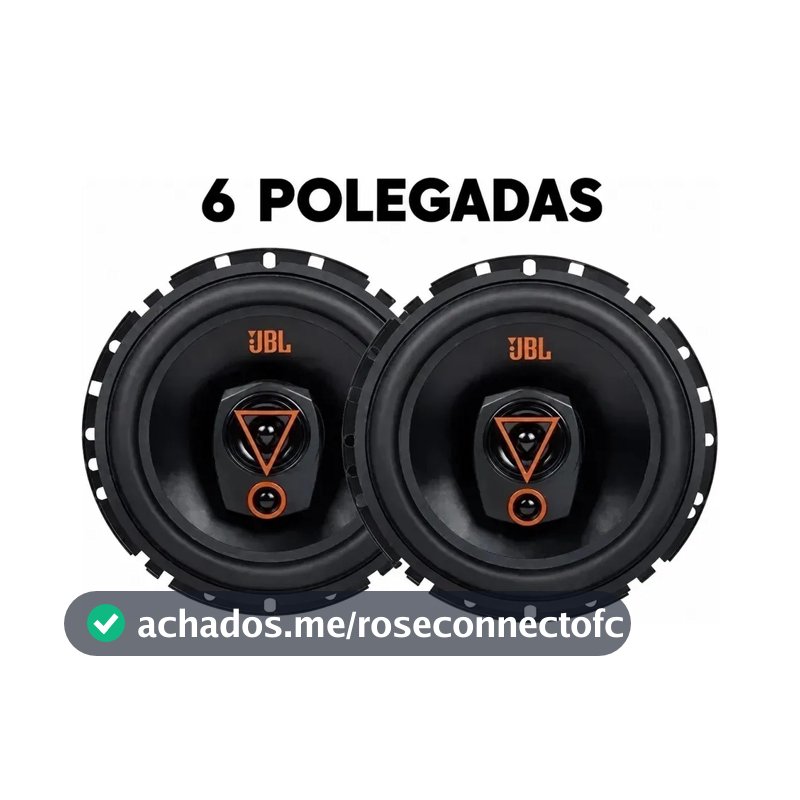 Par alto falante JBL multisystem 6TRMS80 Triaxial 6 Pol 160w cor preto