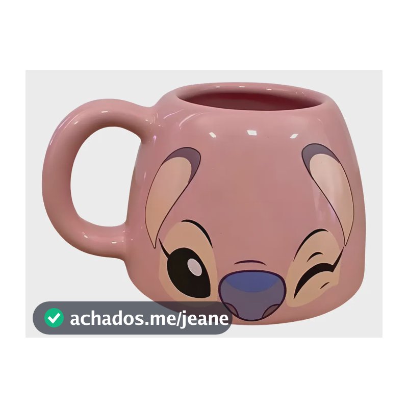 Caneca Ornamento Decorativo Angel Stitch Zonacriativa 450ml