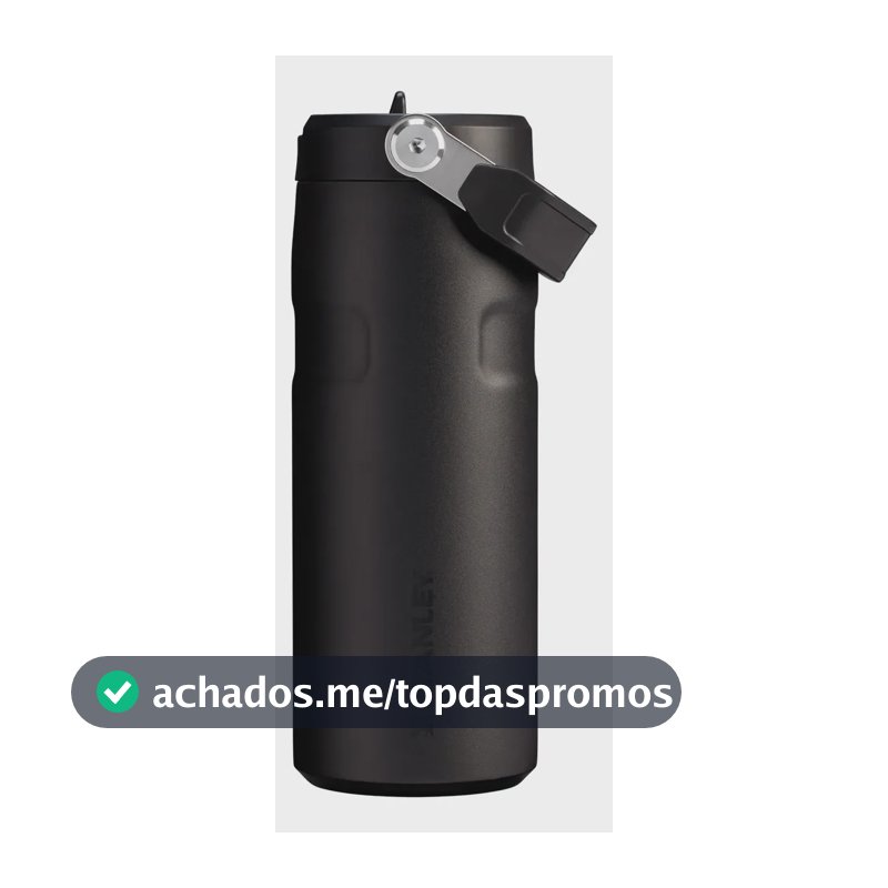 Garrafa Térmica Stanley Aerolight Flip Straw Black 473ml