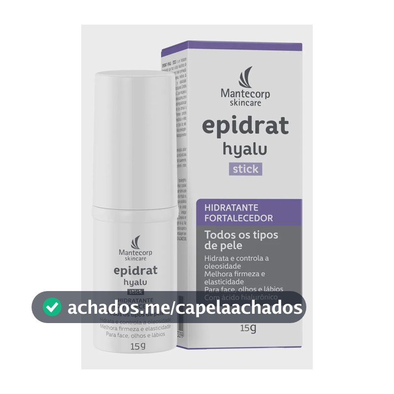 Hidratante Facial Em Bastão Skincare Epidrat Hyalu Stick 15g Mantecorp