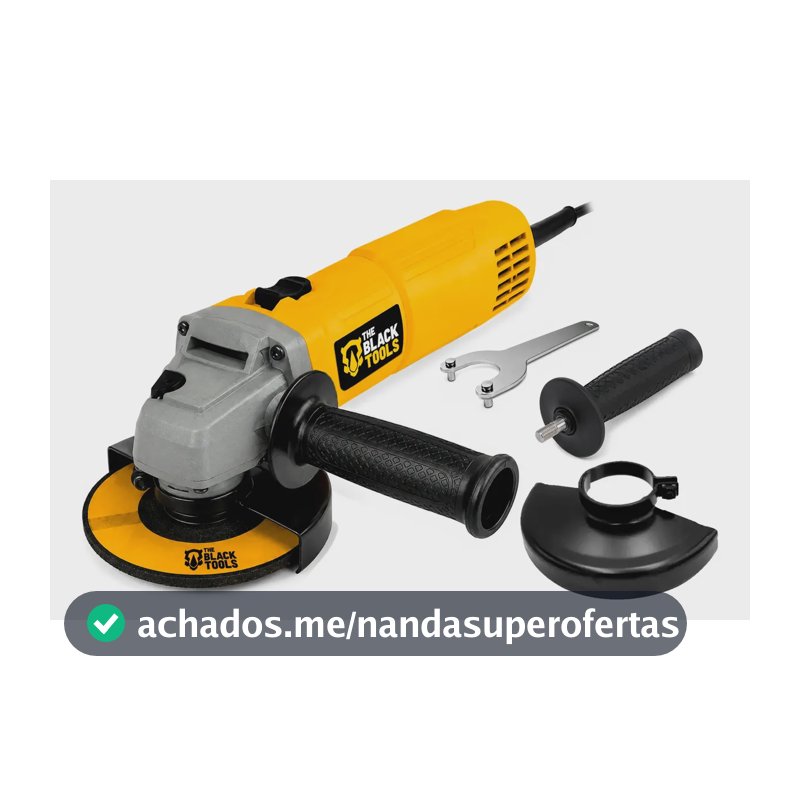 Esmerilhadeira Lixadeira Angular 780w 115mm 4.1/2 11000rpm Bta800 The Black Tools