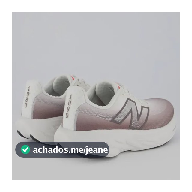 Tênis New Balance Fresh Foam X 1080 V14 Branco E Marrom