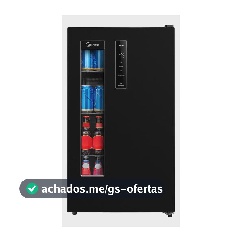 Cervejeira Midea Mdrx150fggdx Frost Free 82L Preto