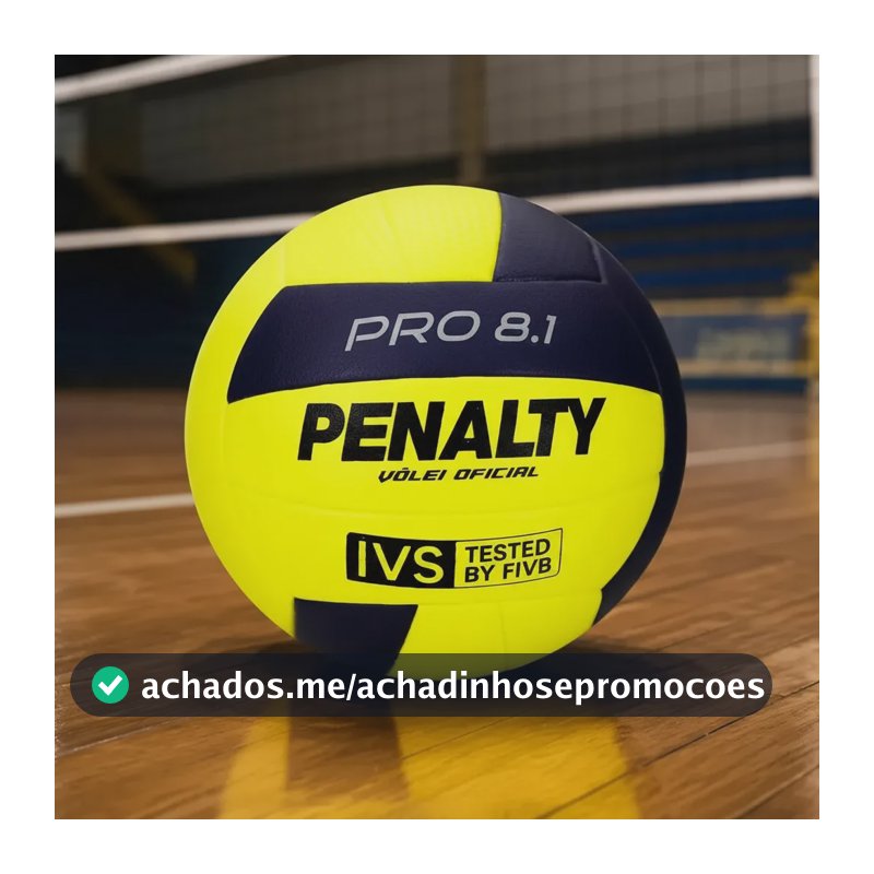 Bola Vôlei Penalty 8.1 Pro Oficial Amarelo