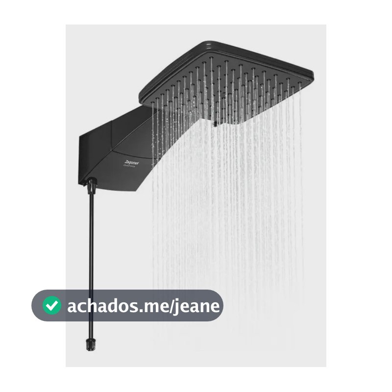 Chuveiro Zagonel Eletronico Quadratta 7700w Preto