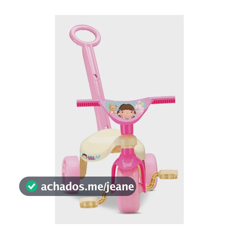 Triciclo Infantil Tchuco Doll Com Haste Samba Toys