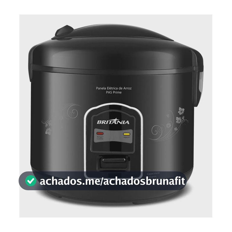 Panela De Arroz Britânia Pa5 Prime Preta
