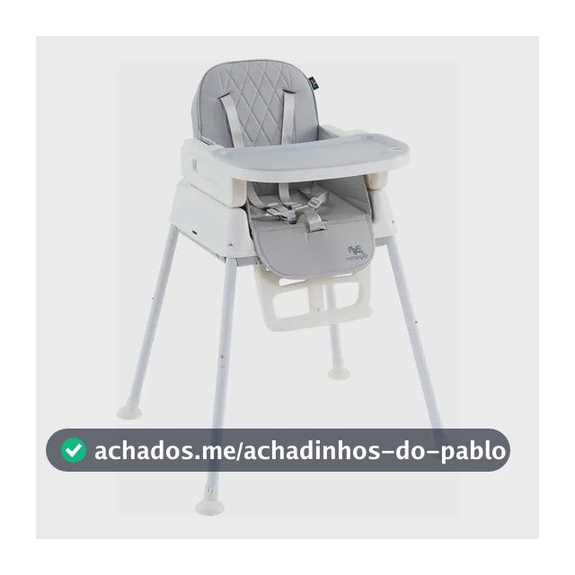 Cadeira De Alimentação Infantil 3 Em 1 Harmony Maxi Baby - Cinza