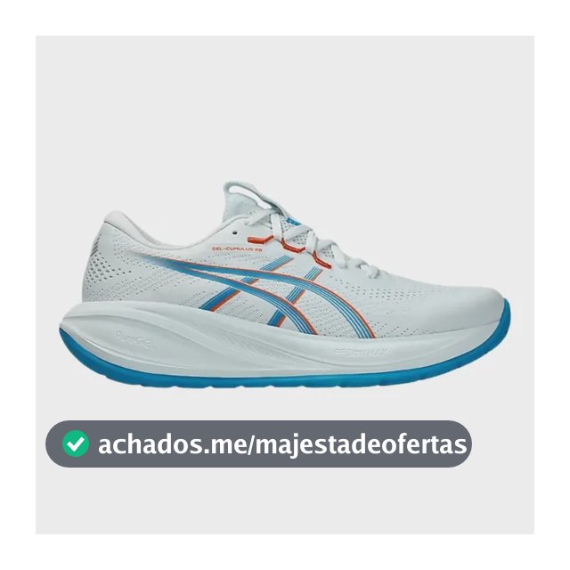 Tênis De Corrida Asics Gel-cumulus 28 Masculino Original Branco/azul Liso 41 Br
