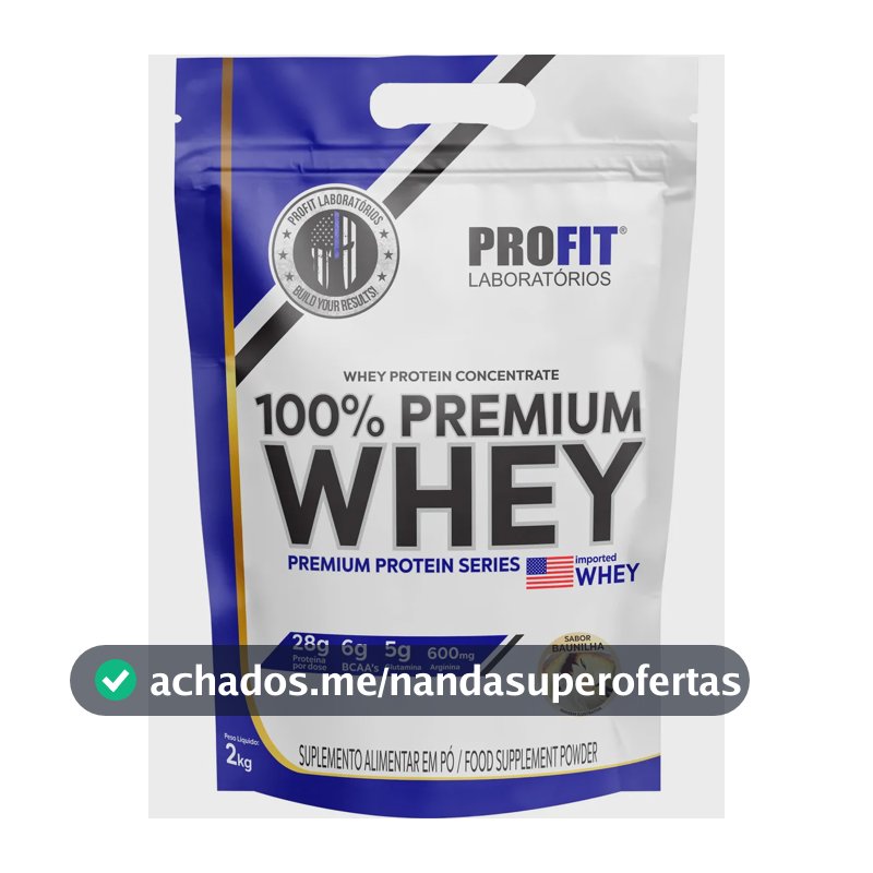 100% Premium Whey Protein Concentrado 2kg Profit Labs