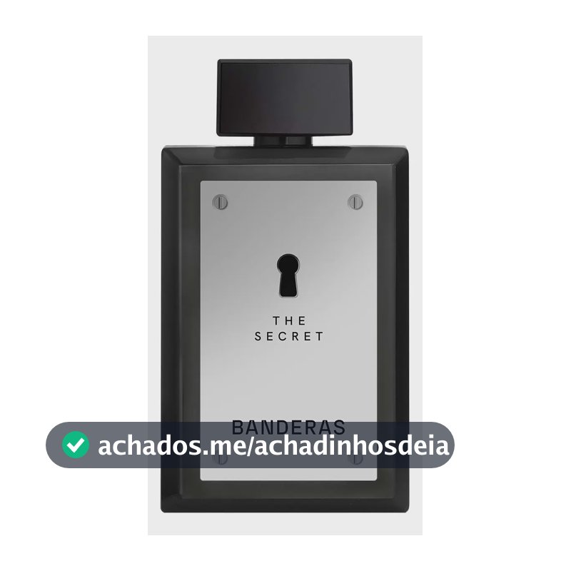 Perfume Masculino Banderas The Secret EDT 200 ml - Oriental Especiado Fresco - Perfume importado masculino de Banderas, expressa masculinidade e sensualidade.