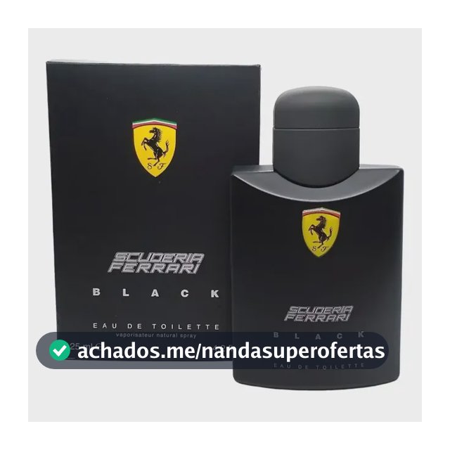 Perfume Ferrari Black Masculino Edt - 125ml