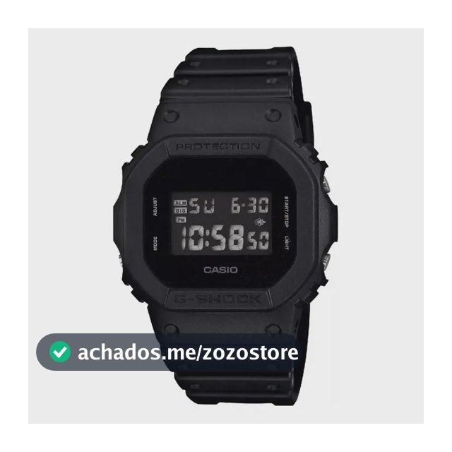 Relógio Casio Masculino G-shock Digital Preto Dw-5600bb-1dr Preto