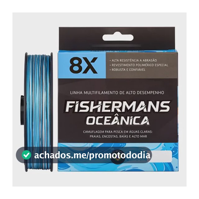Linha Multifilamento Fishermans 8 Fios 300m Água Clara 1 Un.
