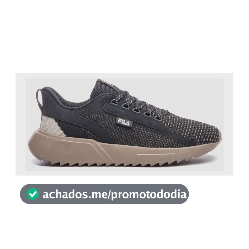 Tênis Masculino Freestyle Ii Fila Preto/bege/oliva Liso 39 Br