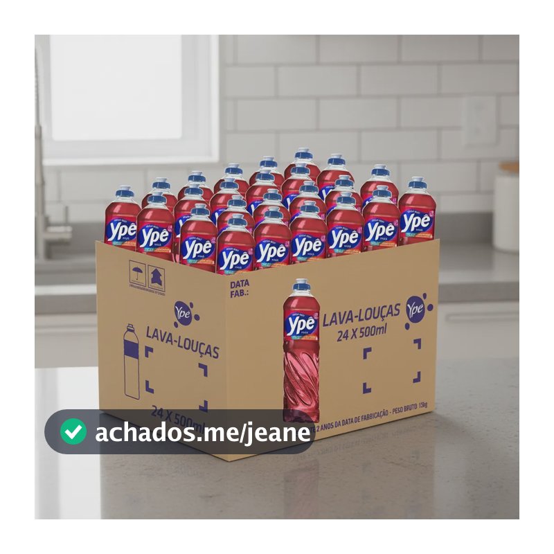 Detergente Lava Louças Ype Maçã 500ml 10 Unidades