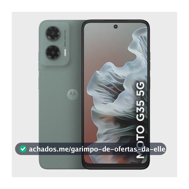 Smartphone Motorola Moto g35 5G - 256GB 4GB RAM+8GB Ram Boost, e Camera 50MP com AI NFC Tela 6.7" com Superbrilho - Cinza