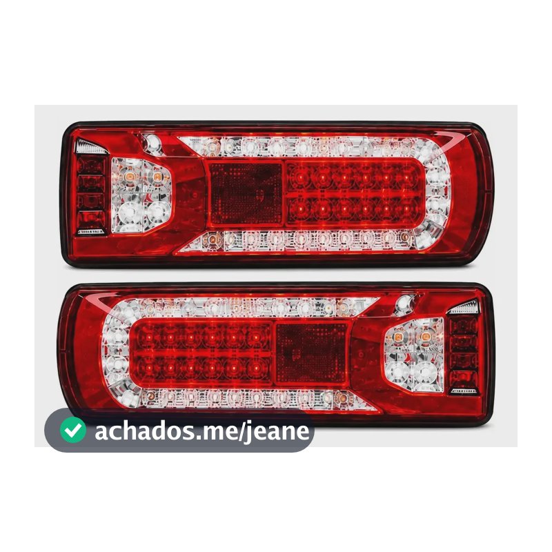 Par Lanterna Led Traseira Mercedes New Actros 24v Ambos Lados