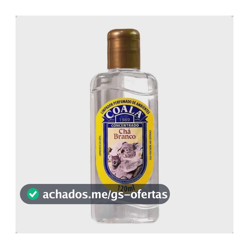 Limpador Perfumado Coala de Chá Branco Concentrado 120 mL