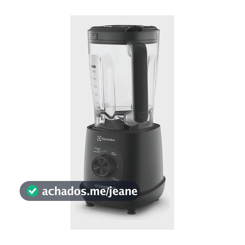Liquidificador Electrolux 600W de Potência com 2.7 Litros de Capacidade 3 Velocidades Lâmina TriForce e Pés Antiderrapantes EBL700 - Preto