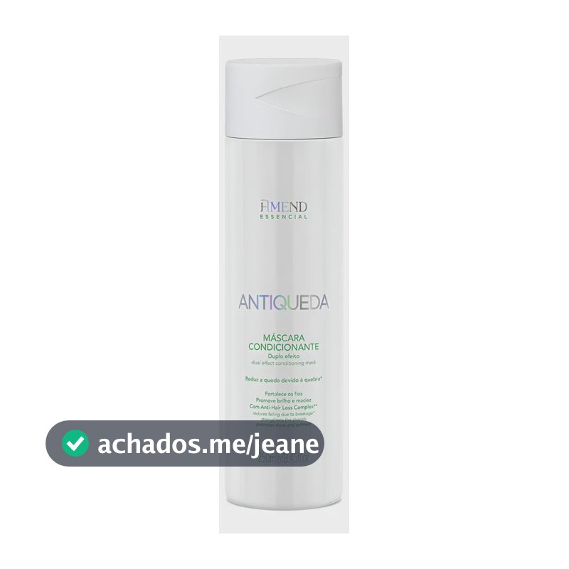 Máscara Condicionante Duplo Efeito Antiqueda Amend 250ml