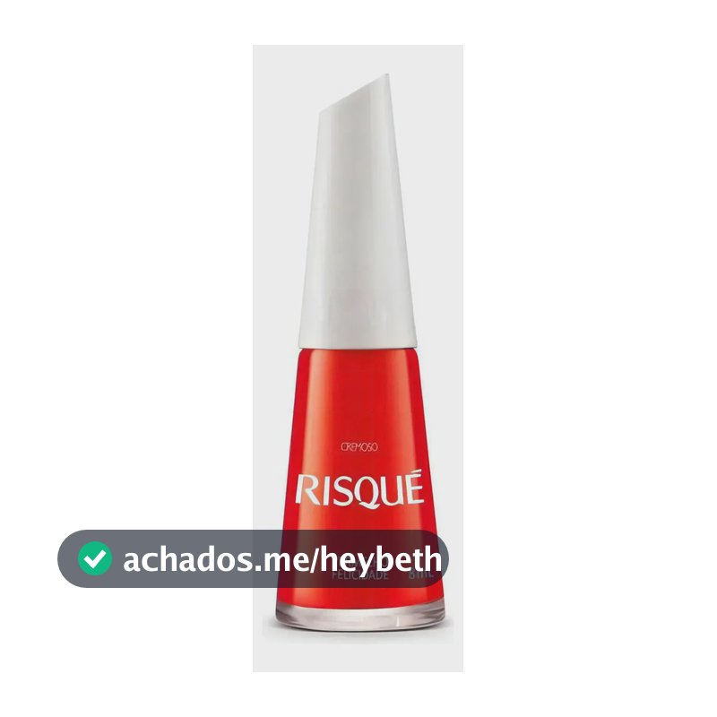 Esmalte Risqué Cremoso Vermelho Felicidade 8ml