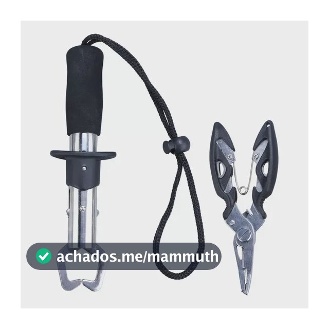 Alicate Contenção Pesca Pegador Pega Peixe Em Aço Inoxidável