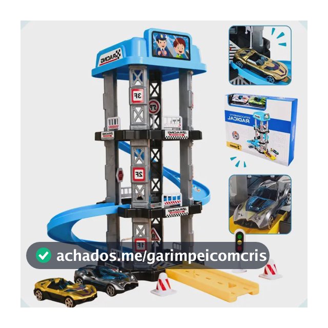 Pista De Carrinhos Brinquedo Infantil Menino Estacionamento Azul