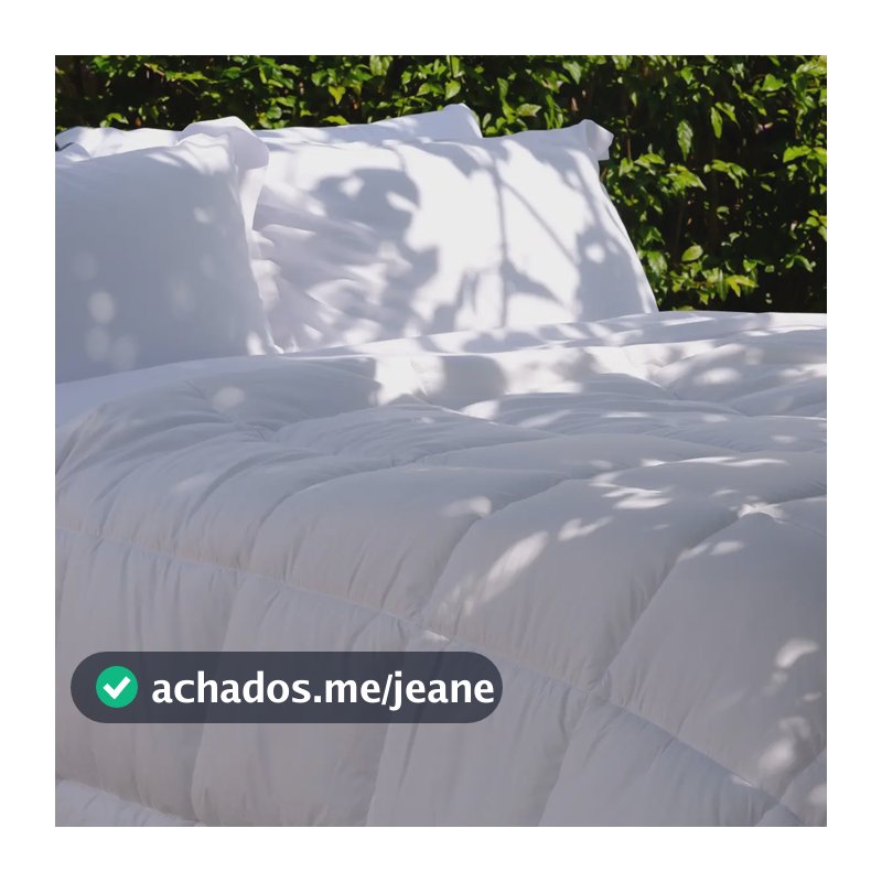 Camesa Ecopluma Edredom 220x240cm casal branco
