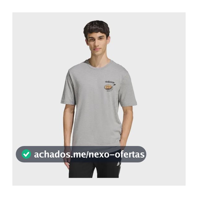 Camiseta Estampada Snack Cookie adidas Cinza M
