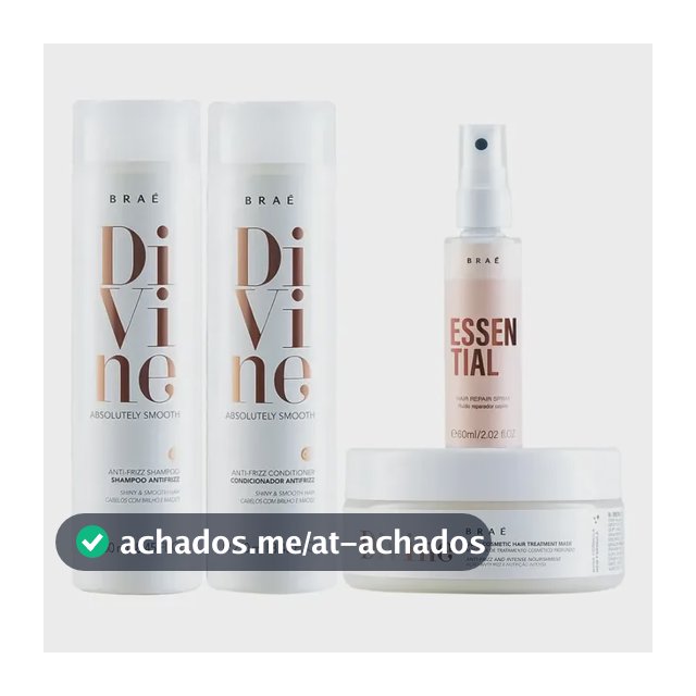 Divine Shampoo + Condicionador + Másc + Mini Essential 200 g- Braé