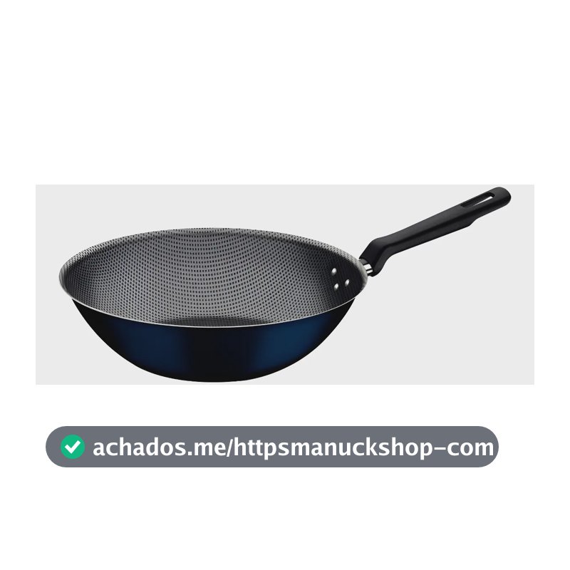 Frigideira Wok Grande Antiaderente Tramontina Funda Cozinha Cor Azul