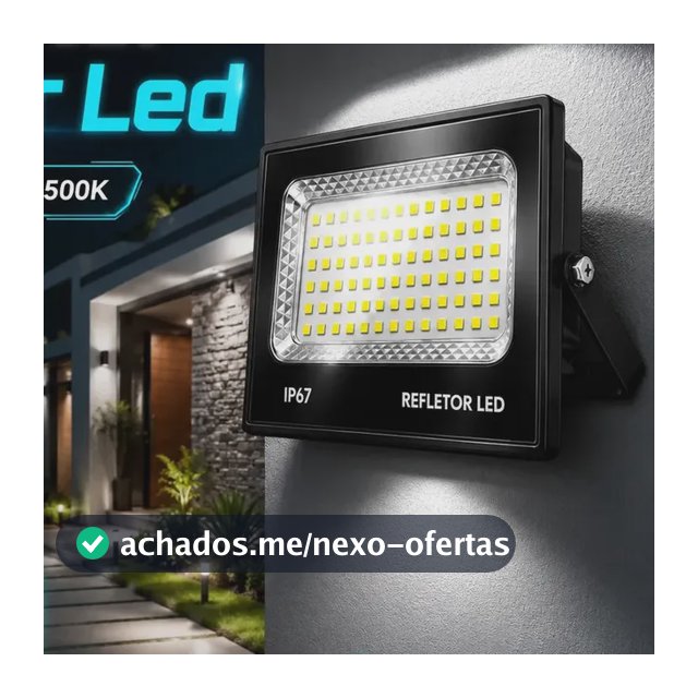 Kit 2 Refletor Led Holofote Slim 300w Prova D'água Cor Da Luz Branco Frio