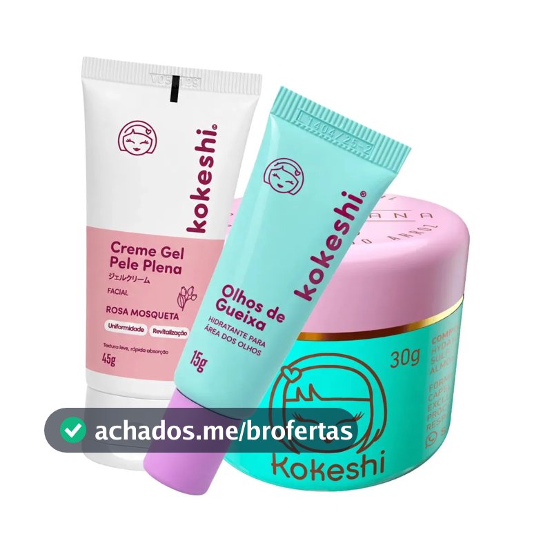 Kit Kokeshi Pele De Porcelana + Olhos De Gueixa + Pele Plena