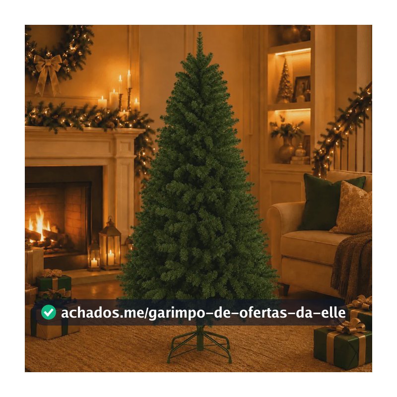 Árvore De Natal Verde Luxo 150 500 Galho - Pé De Ferro DEKASA