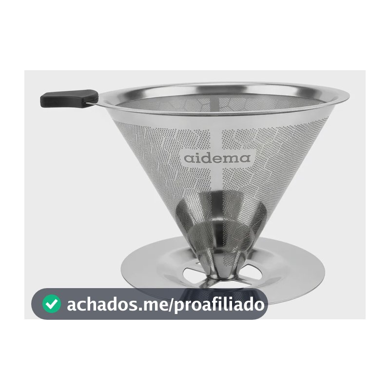 Coador De Café Filtro Reutilizável Camping Sem Papel Pequeno