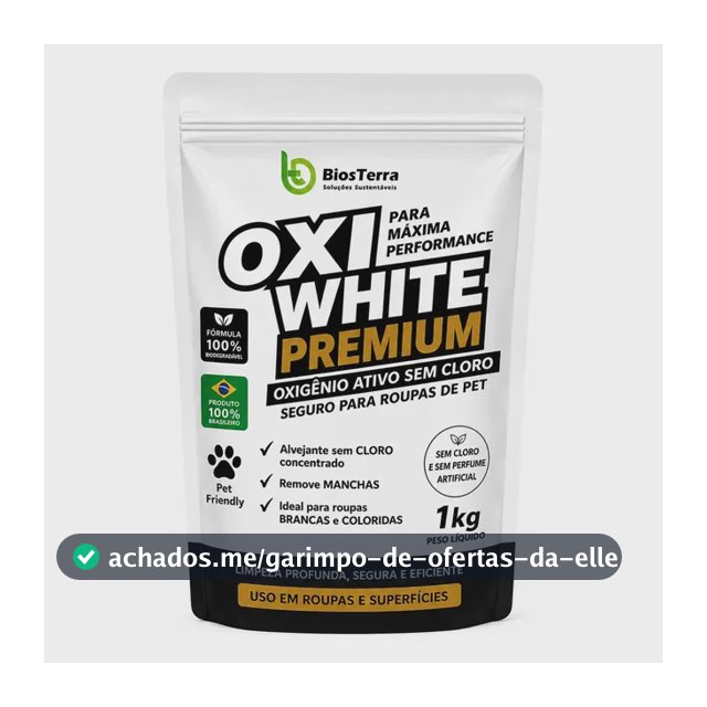 Percarbonato De Sódio 99,9% - Tira Manchas Premium - 1kg