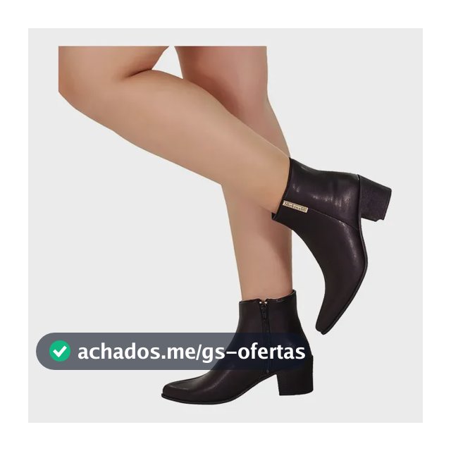 Bota Bico Fino Salto Médio Cano Curto Detalhe Lateral Moda