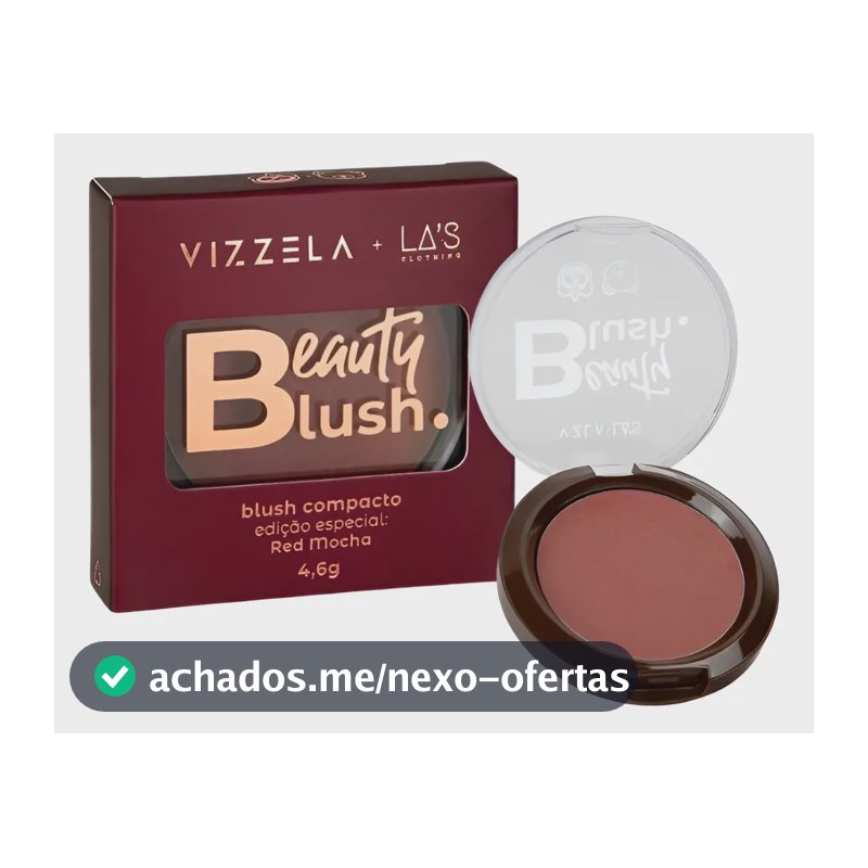 Blush Compacto Red Mocha - Vizzela